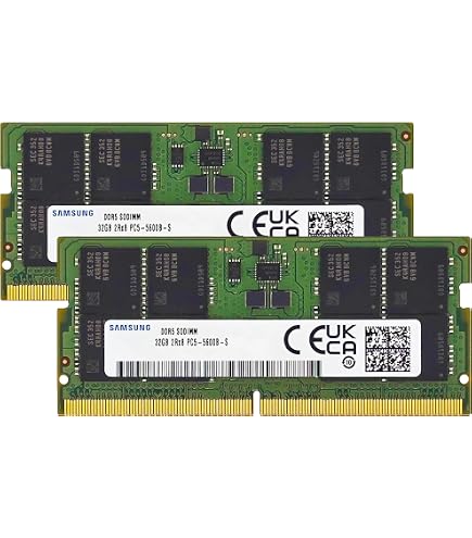 Amazon.co.jp: Samsung 64GB (2x32GB) DDR5 5600MHz PC5-44800 SODIMM